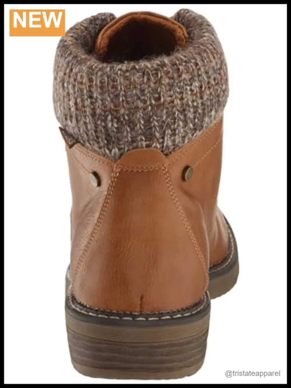 MUK LUKS Women's Leather Ankle Hiking Boots with Padded Cuff